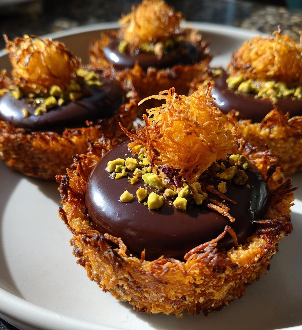Kunafa Chocolate Mini Tarts - detail 1