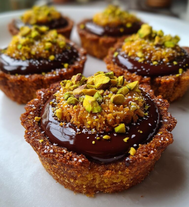 Kunafa Chocolate Mini Tarts