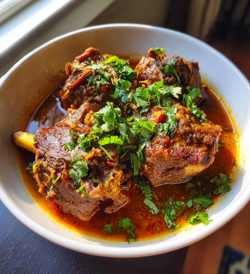 Lamb Shank Nihari (Spicy stew)