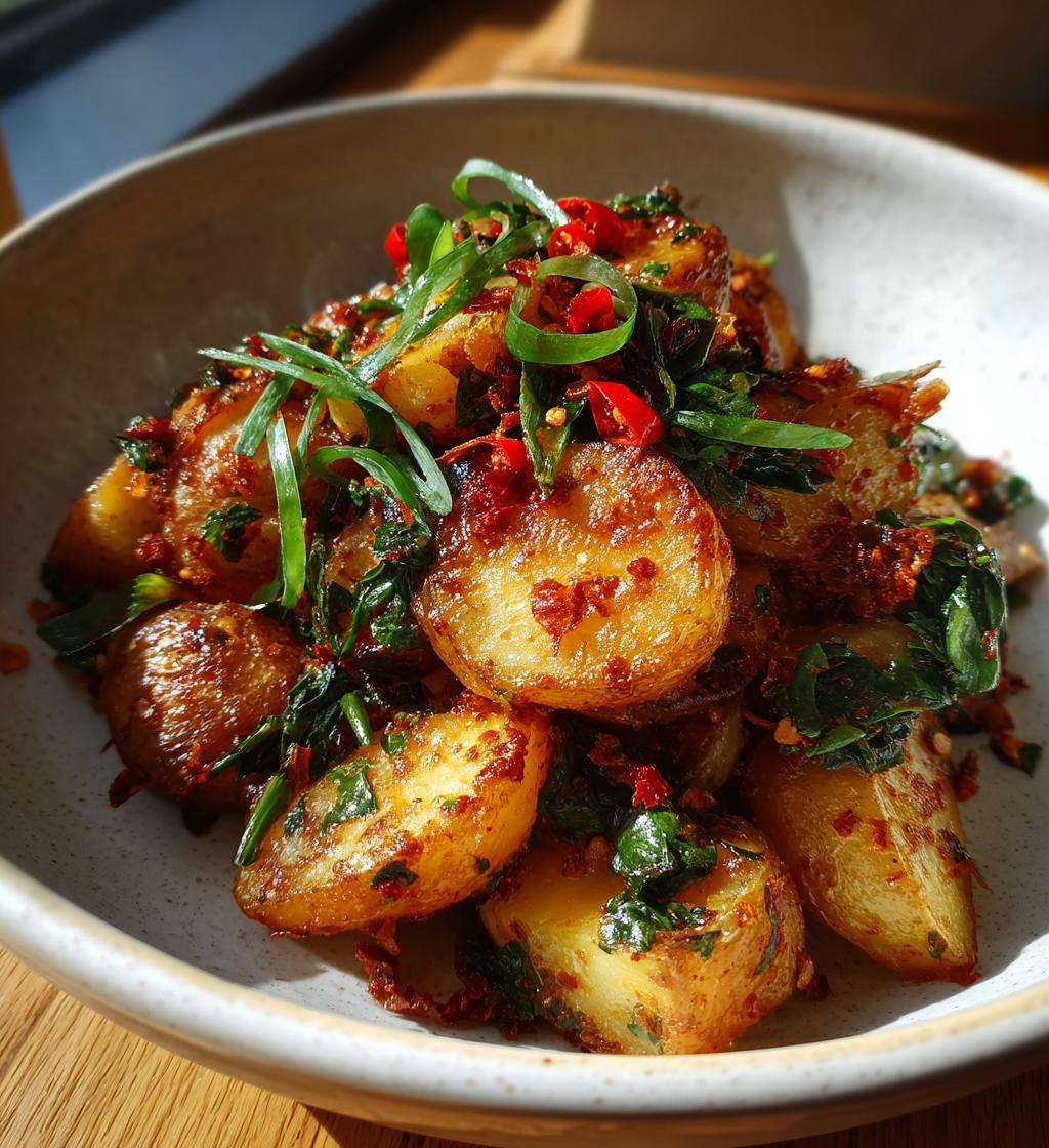 Lebanese Batata Harra (Spicy Garlic Cilantro Potatoes) - detail 1