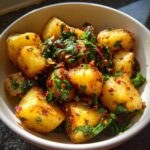 Lebanese Batata Harra (Spicy Garlic Cilantro Potatoes)
