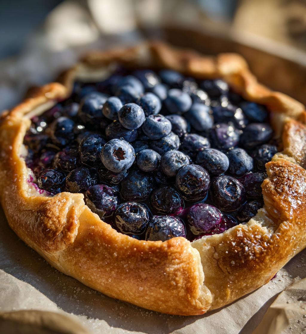 Lemon Blueberry Galette - detail 1