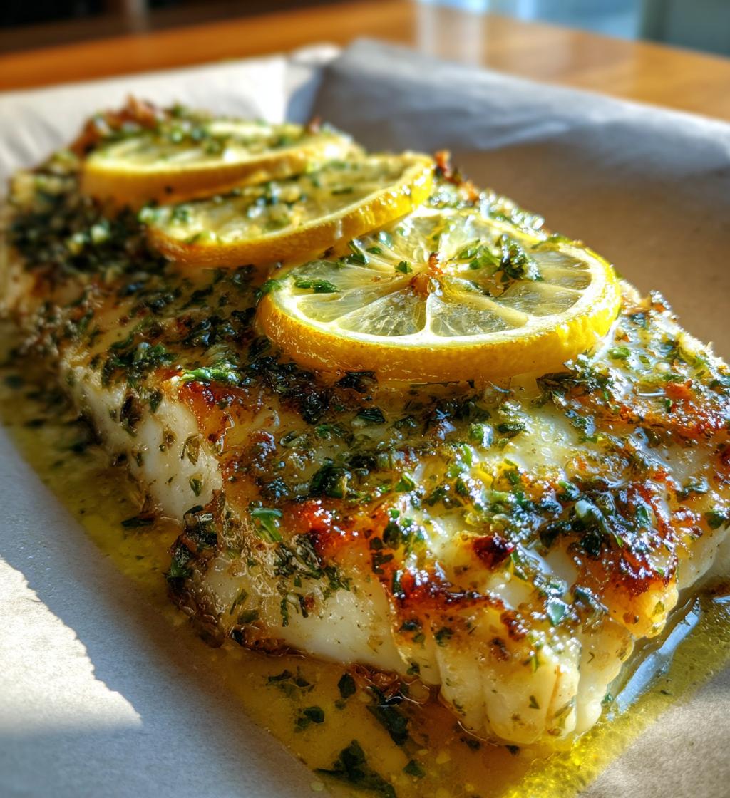 Lemon Herb Butter Baked Cod - detail 1