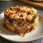 Maqluba (Upside Down Rice with Eggplant & Lamb)