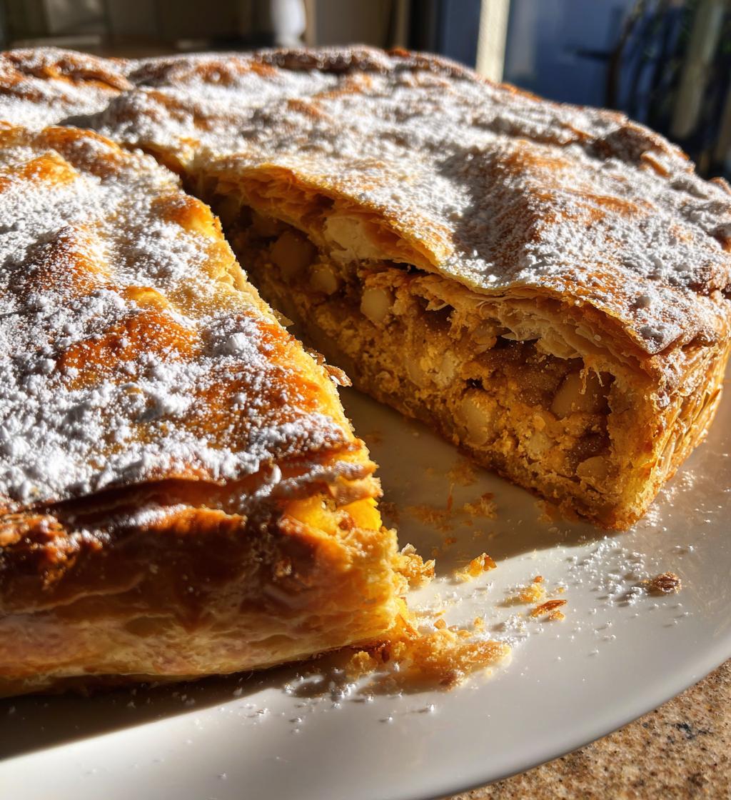 Moroccan Chicken Pastilla (Sweet and savory pie) - detail 1