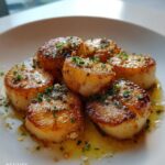 Mushroom "Scallops" (King Oyster mushroom stems pan-seared)