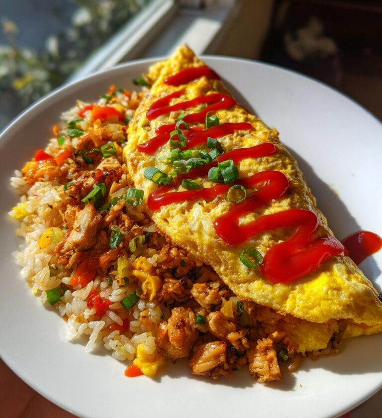 Omurice (Japanese Omelette Rice)