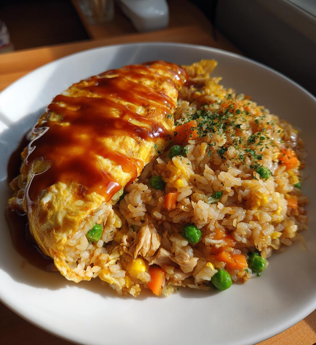 Omurice (Japanese Omelette Rice with Demiglace) - detail 1