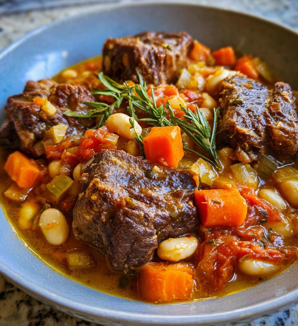 Oxtail Stew with Butter Beans - detail 1