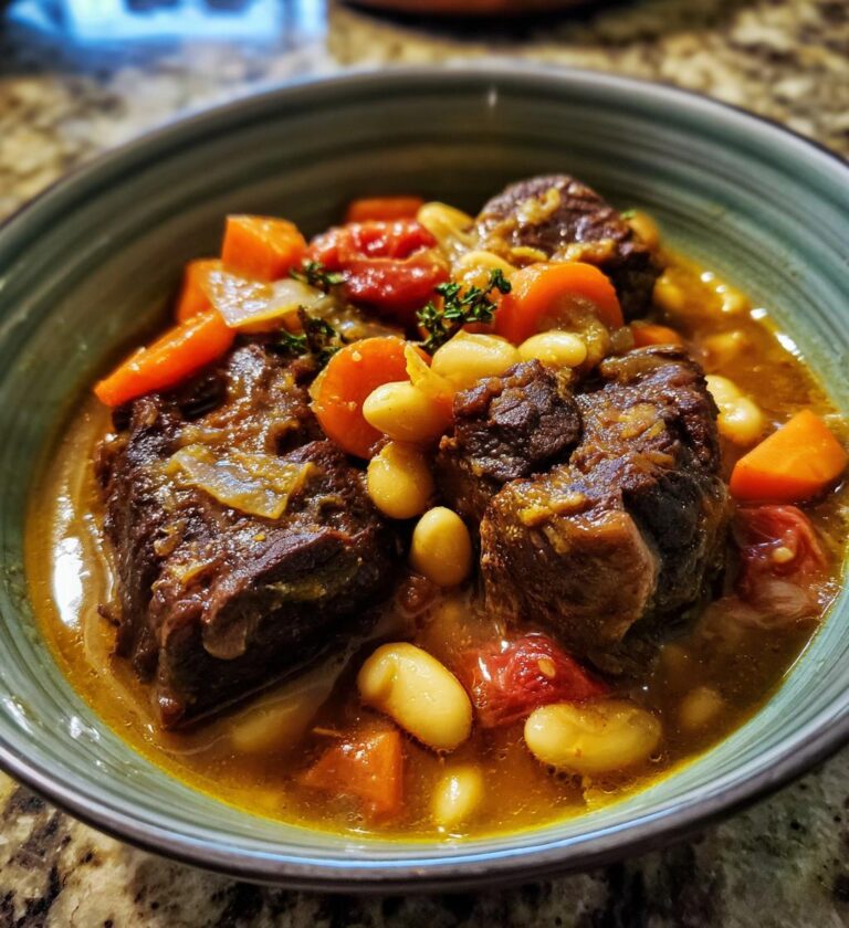Oxtail Stew with Butter Beans