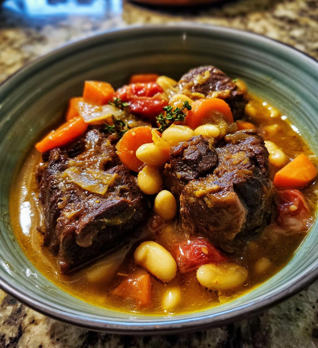 Oxtail Stew with Butter Beans