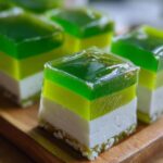 Pandan Coconut Jelly (Layered dessert)