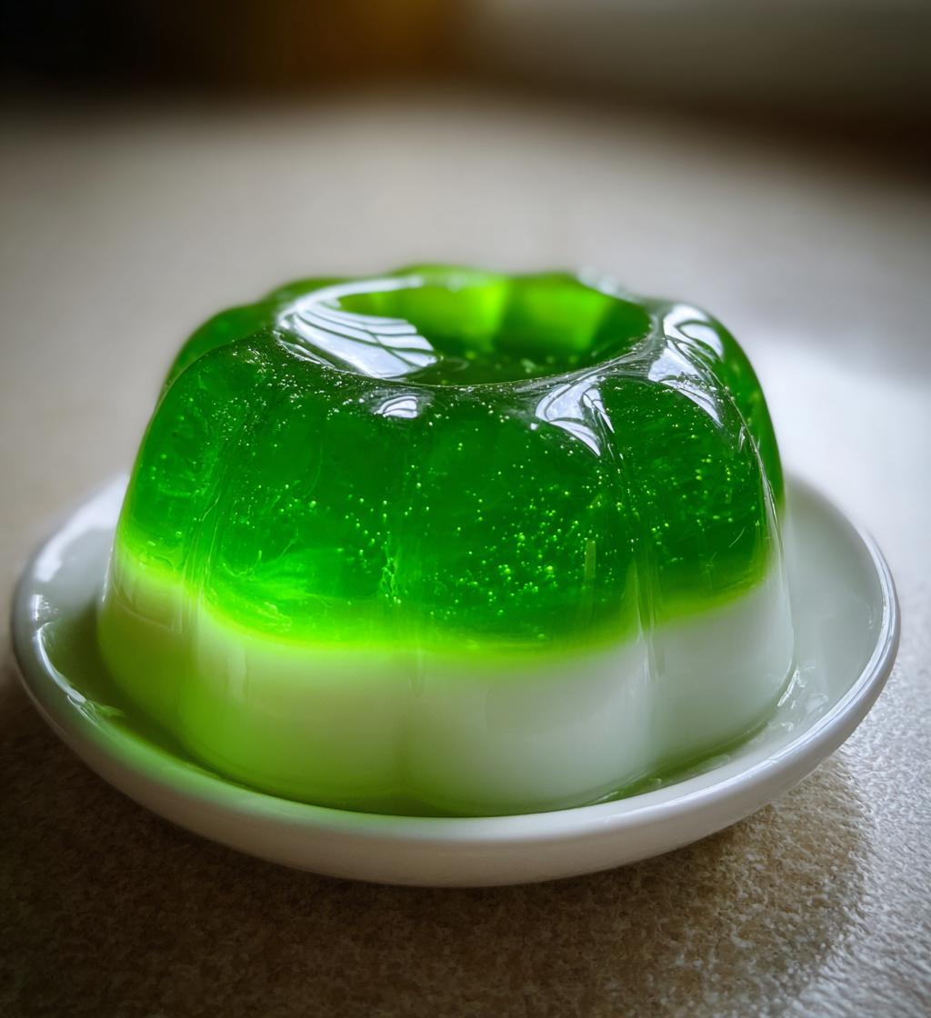 Pandan Coconut Jelly