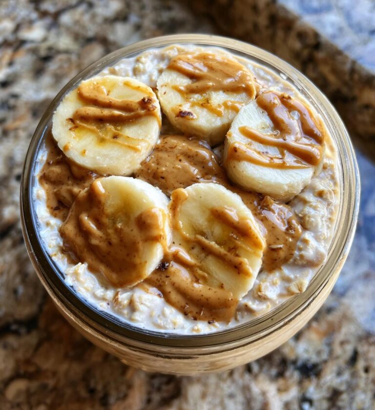 Peanut Butter Banana Overnight Oats