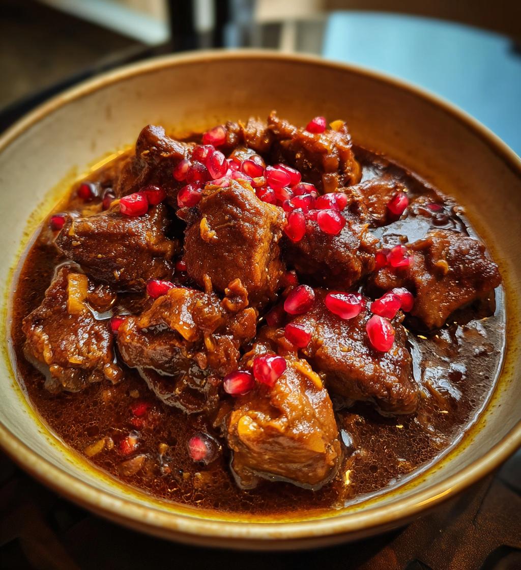 Persian Fesenjan (Walnut Pomegranate Stew with Chicken)