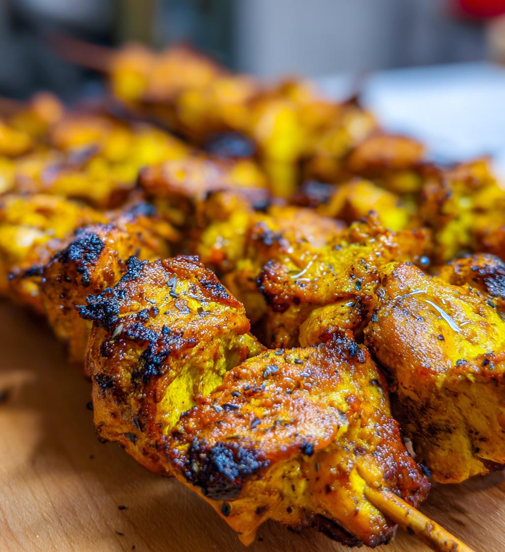 Persian Saffron Chicken (Joojeh Kabab) - detail 1
