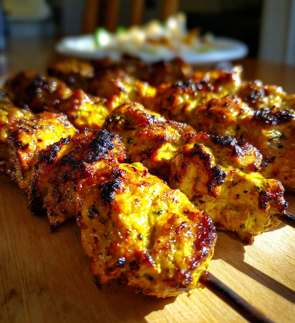 Persian Saffron Chicken (Joojeh Kabab)