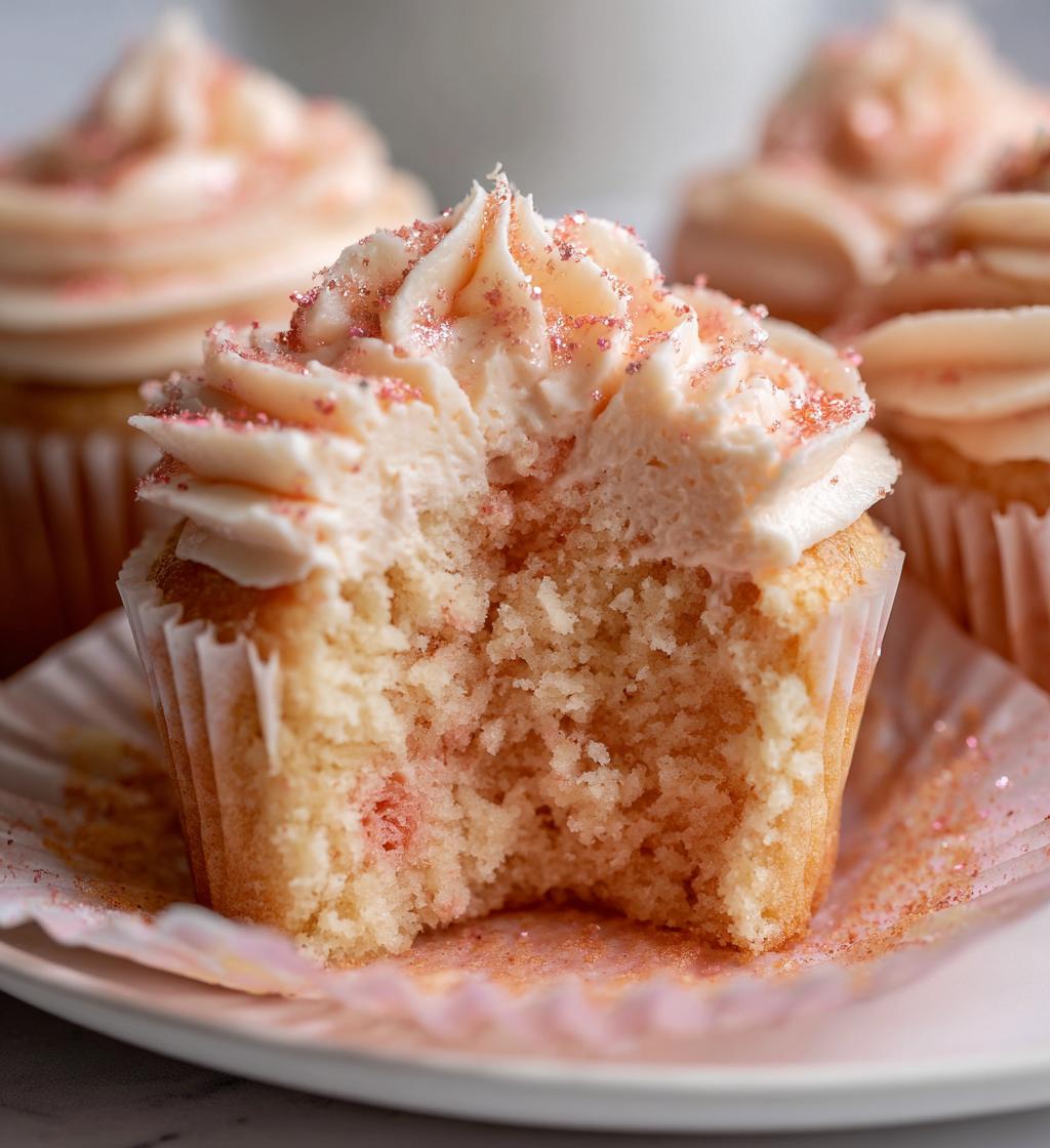Pink Champagne Cupcakes