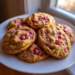 Pink Chocolate Chip Cookies