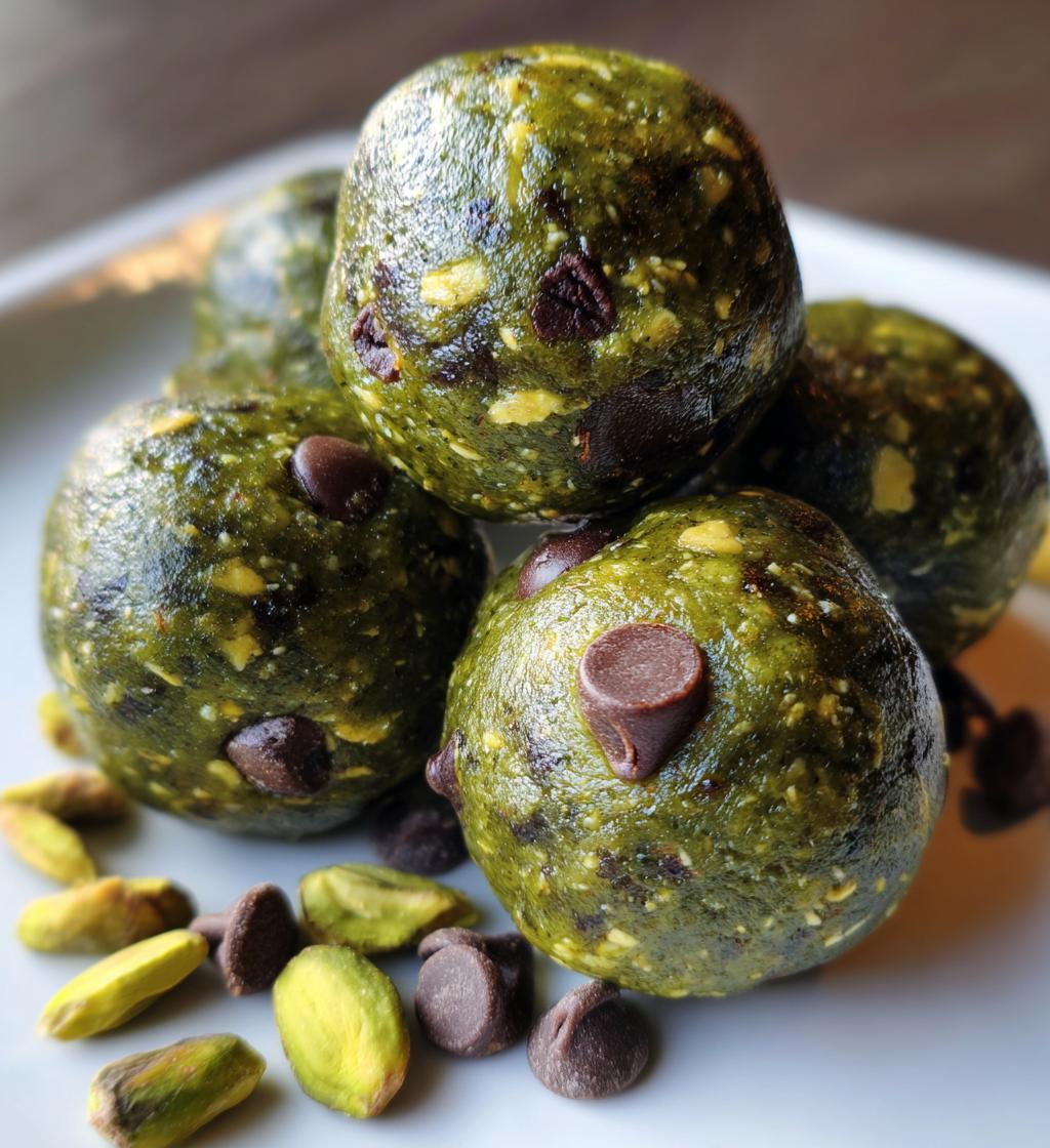 Pistachio Chocolate Energy Balls - detail 1