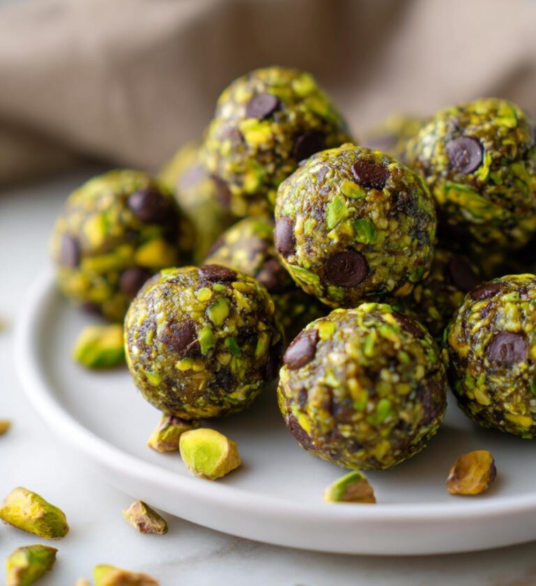 Pistachio Chocolate Energy Balls