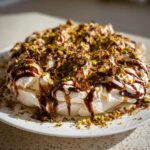 Pistachio Chocolate Pavlova