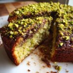 Pistachio Chocolate Semolina Cake