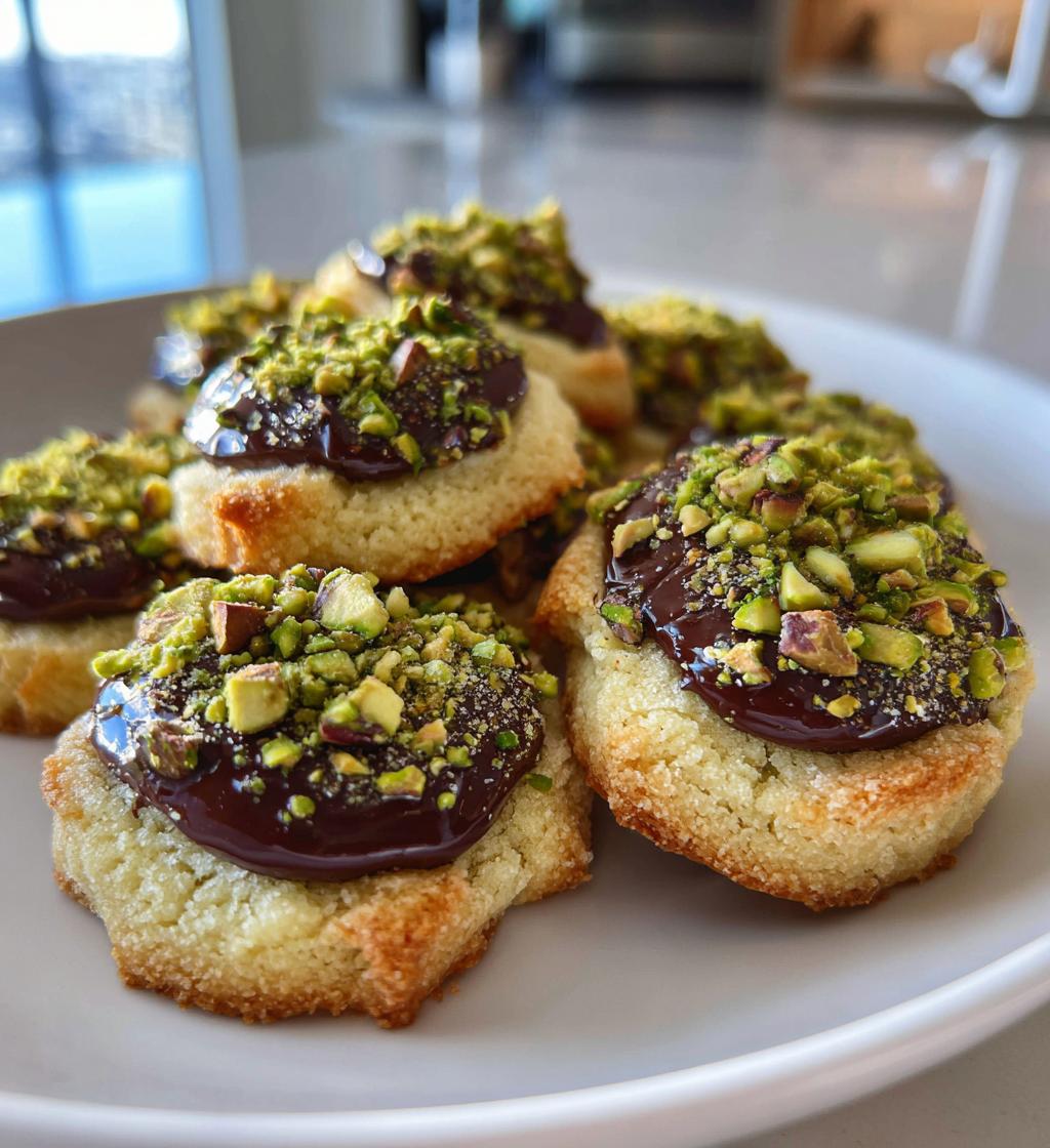 Pistachio Chocolate Thumbprint Cookies - detail 1