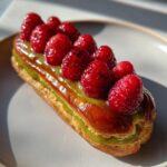 Pistachio and Raspberry Éclairs
