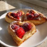 Puff Pastry Strawberry Hearts