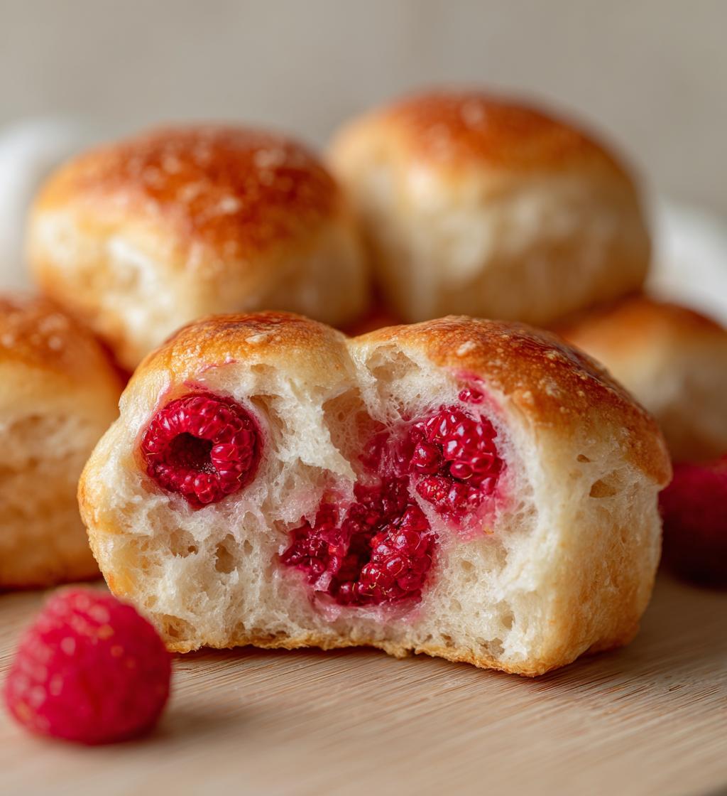 Raspberry Buns - detail 1