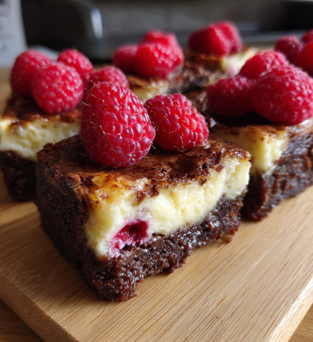 Raspberry Cheesecake Brownies - detail 1