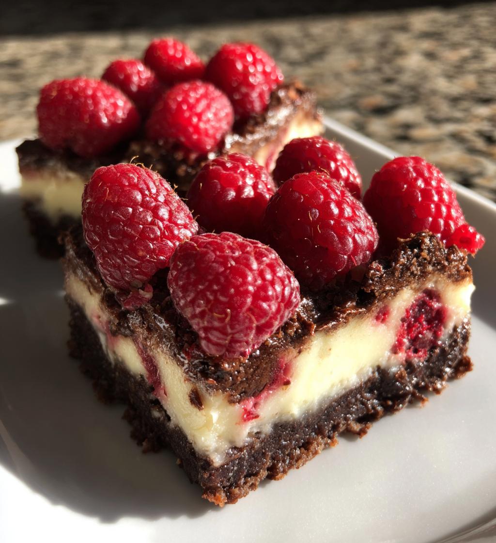 Raspberry Cheesecake Brownies