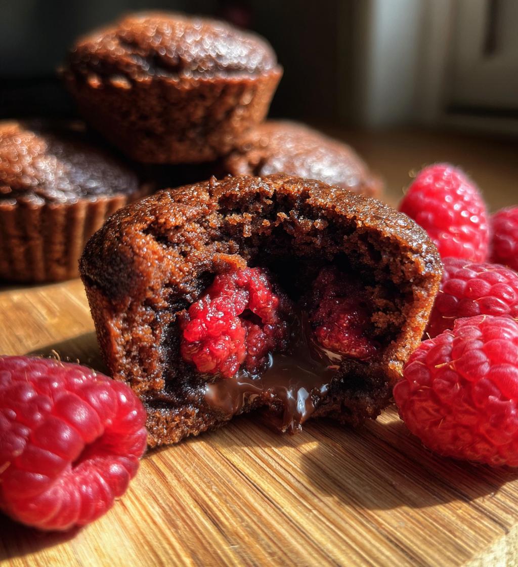 Raspberry Chocolate Lava Cupcakes - detail 1