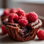 Raspberry Chocolate Lava Cupcakes