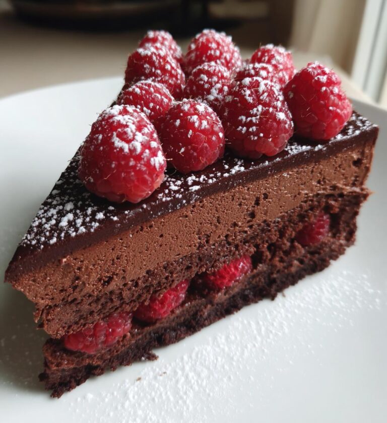 Raspberry Chocolate Mousse Cake