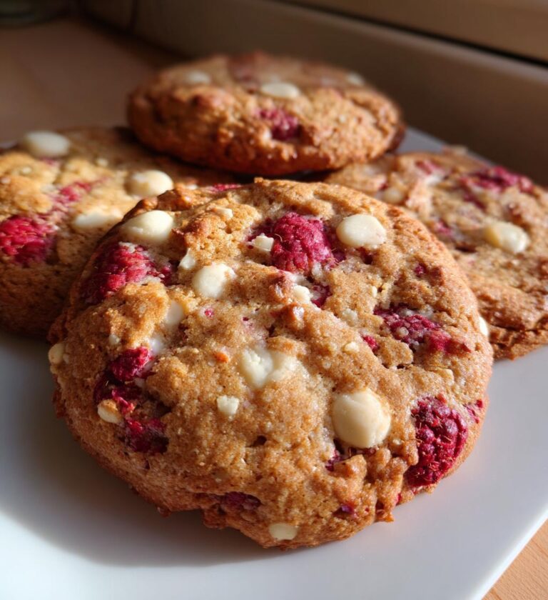Raspberry White Chocolate Cookies