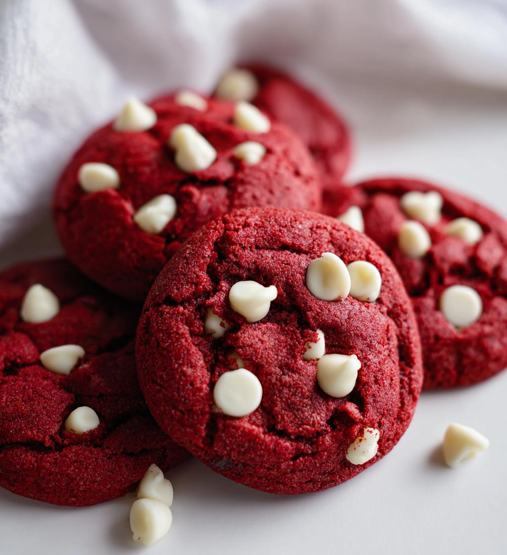 Red Velvet Blossom Cookies - detail 1