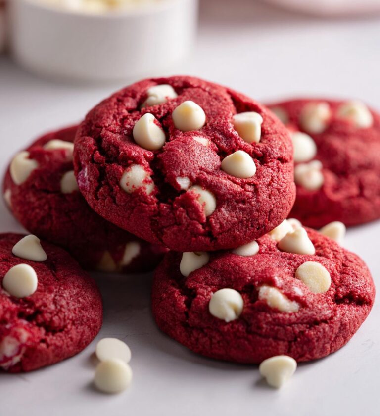 Red Velvet Blossom Cookies