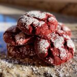 Red Velvet Crinkle Cookies