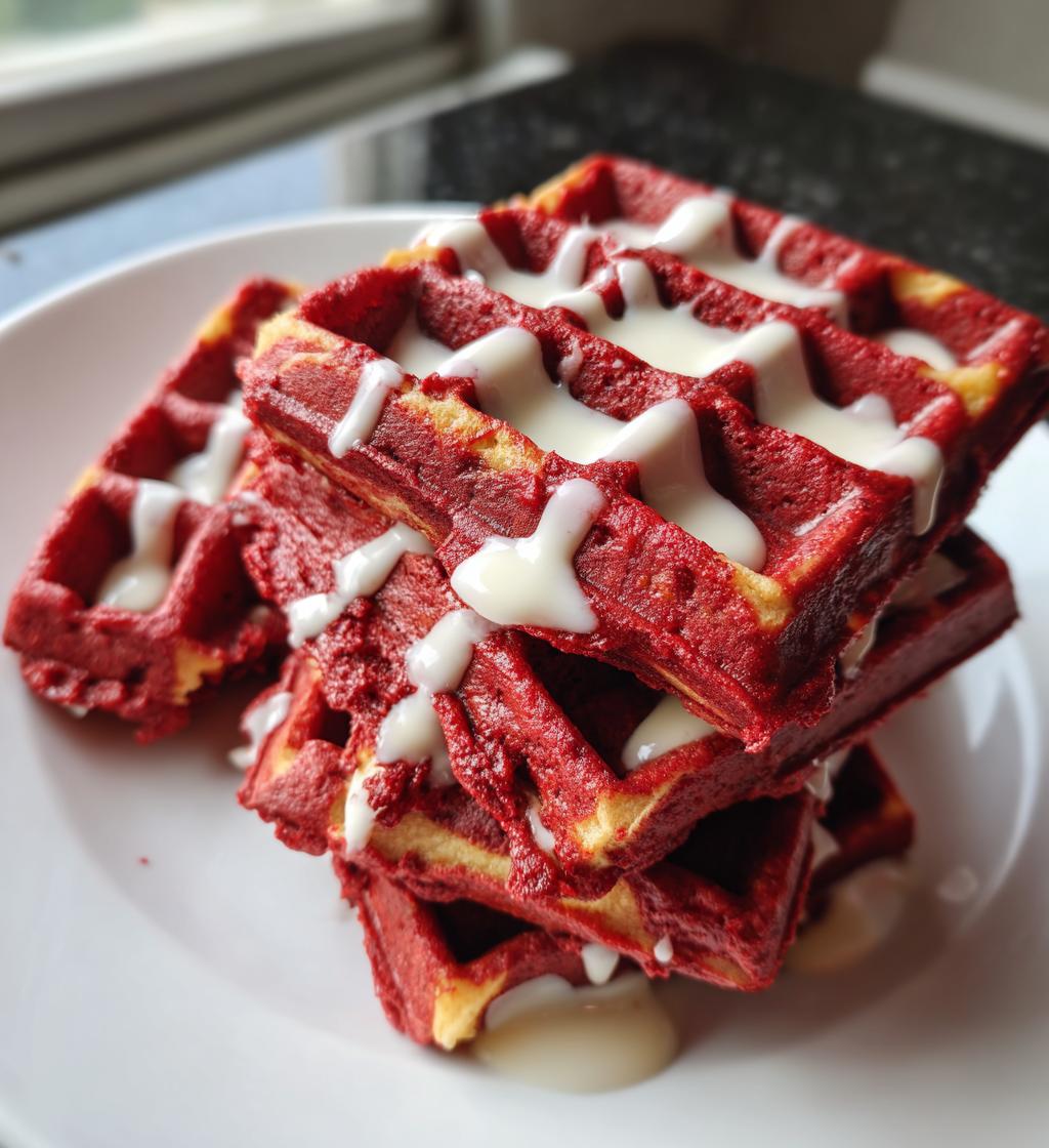 Red Velvet Waffles - detail 1