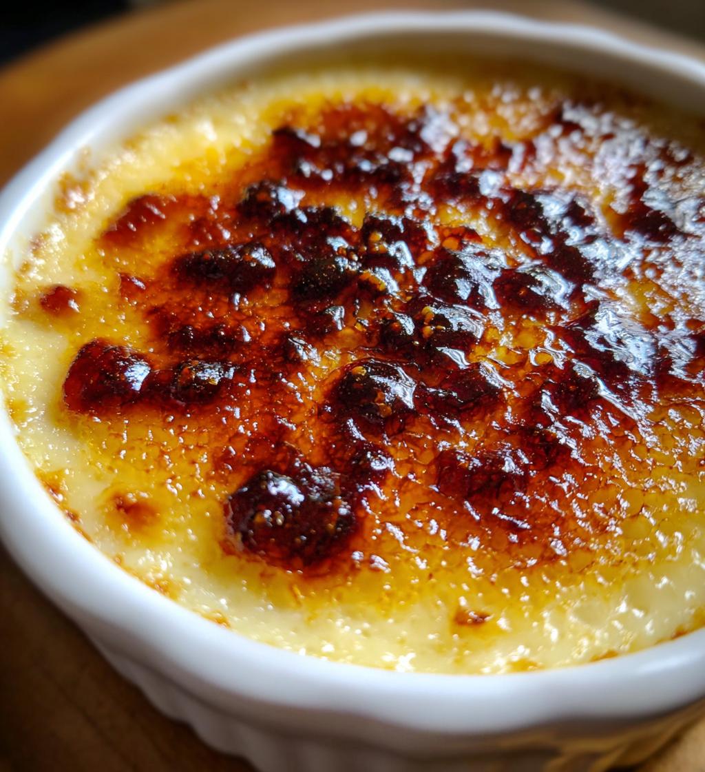 Rice Pudding Brûlée (Torched sugar top) - detail 1