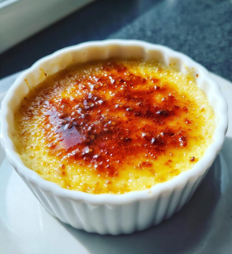 Rice Pudding Brûlée (Torched sugar top)