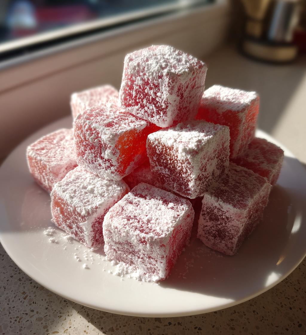 Rose Chocolate Turkish Delight - detail 1