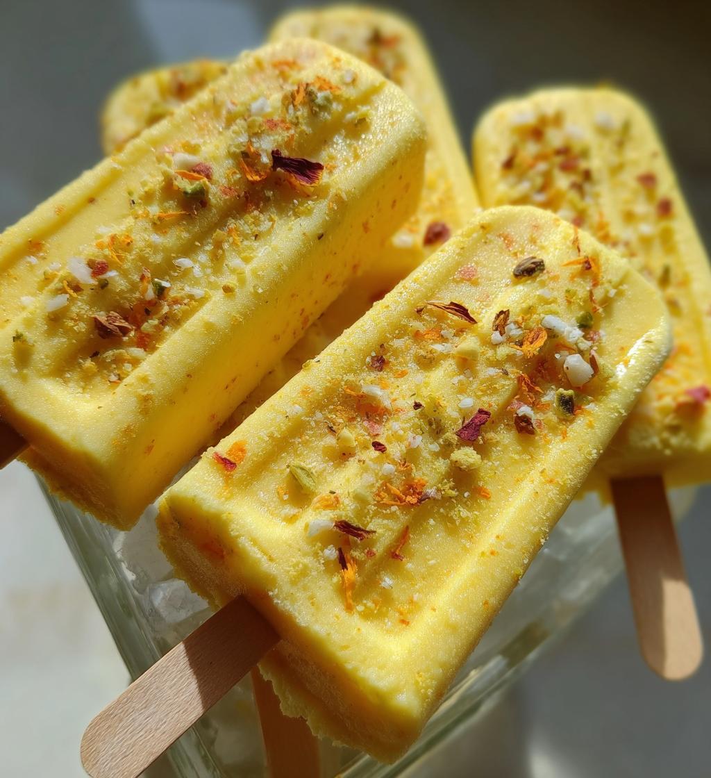 Saffron Chocolate Kulfi Pops - detail 1
