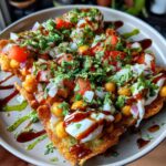 Samosa Chaat (Deconstructed with chutneys)