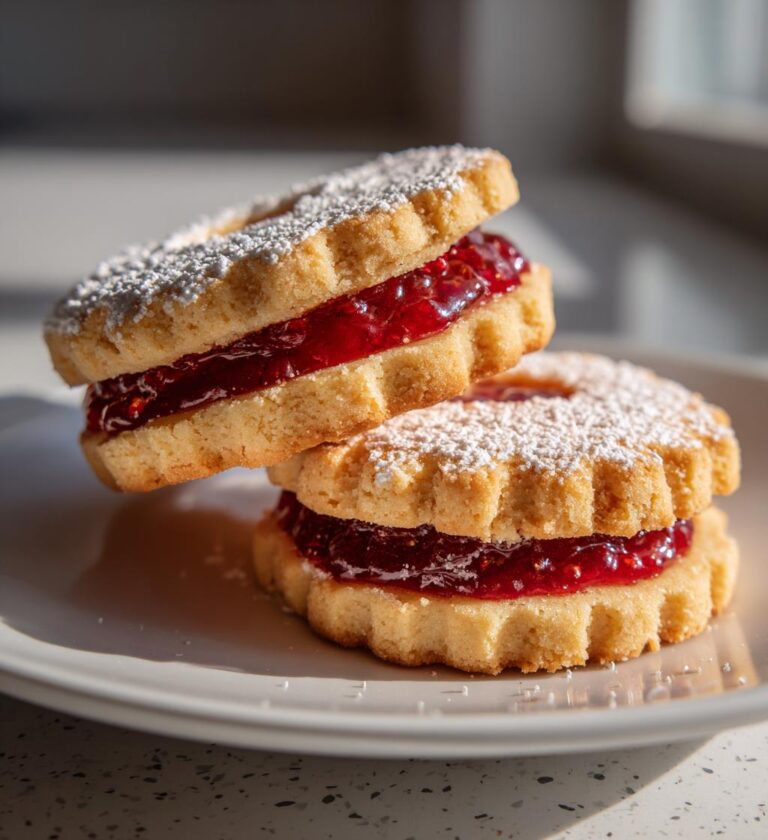 Shortbread Linzer Cookies