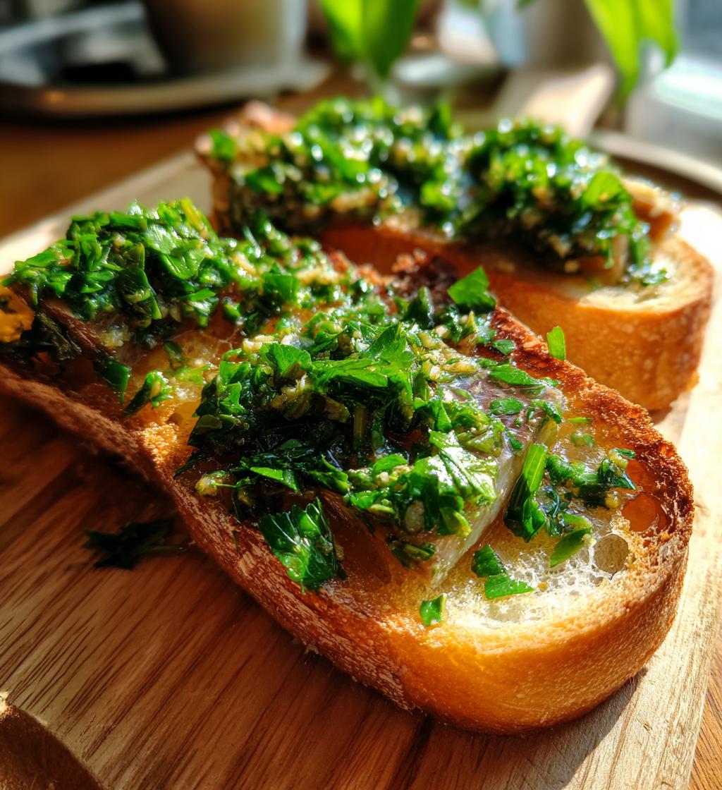 Smoked Bone Marrow on Toast (With parsley salad) - detail 1