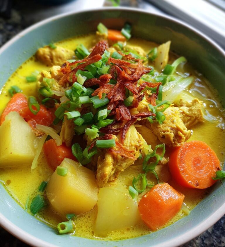 Soto Ayam (Indonesian Turmeric Chicken Soup)