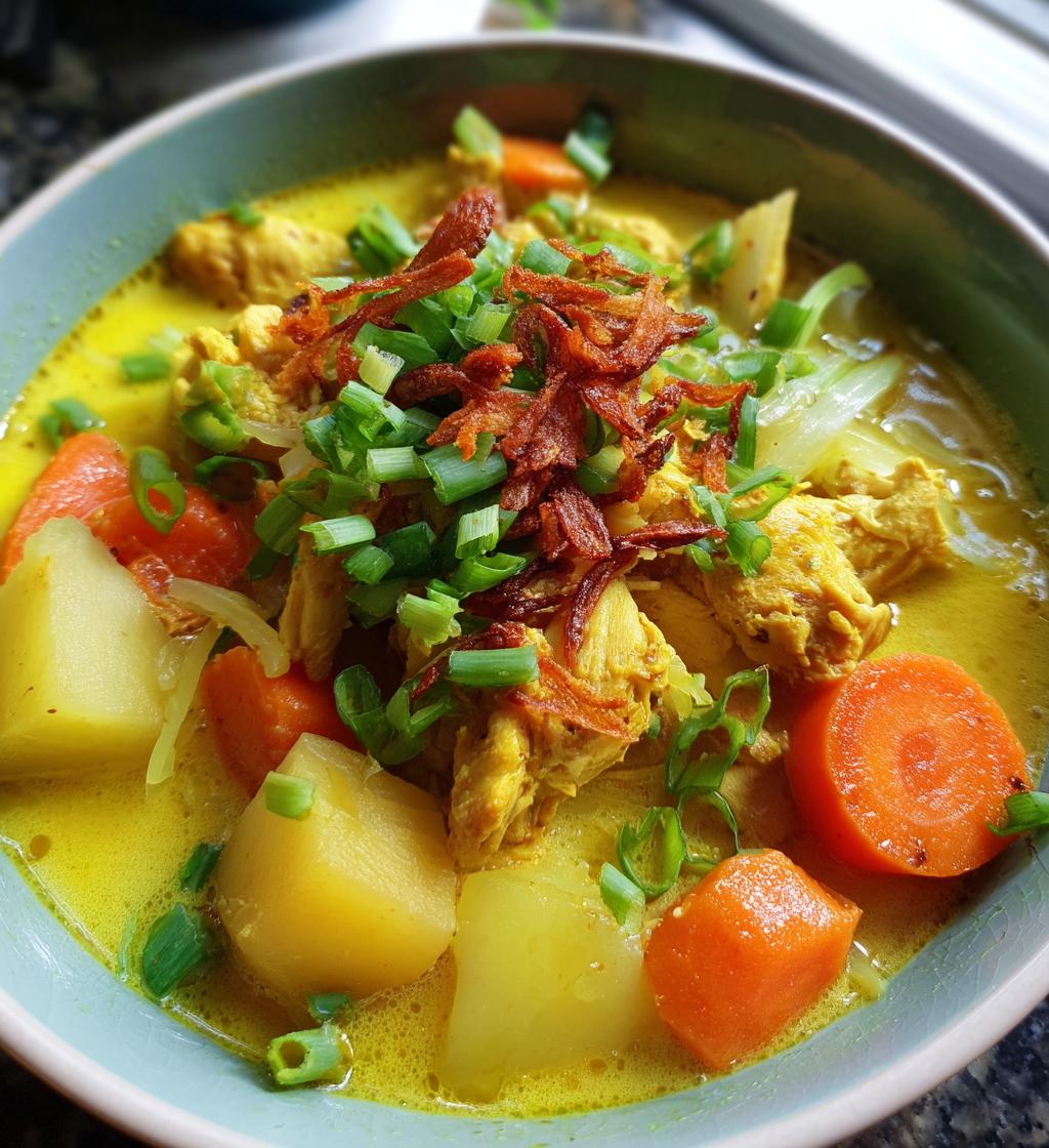 Soto Ayam (Indonesian Turmeric Chicken Soup)
